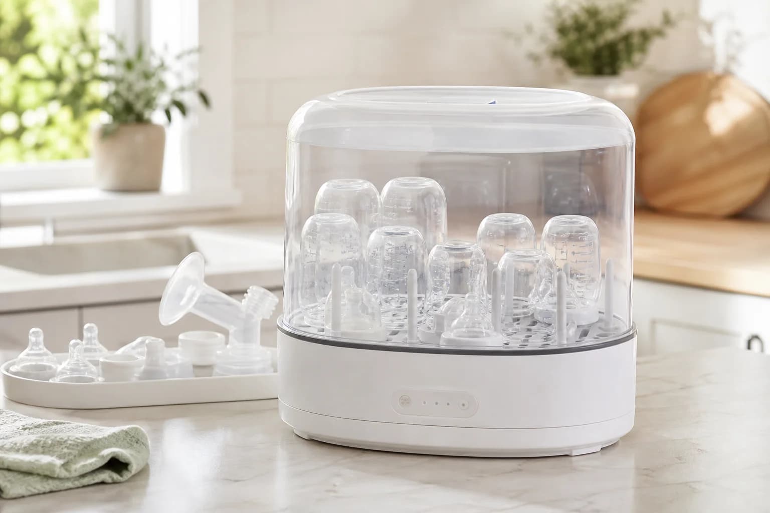 Chicco Advanced Electric Steam Sterilizer and Dryer for Baby Bottles, Pacifiers & Feeding Accessories